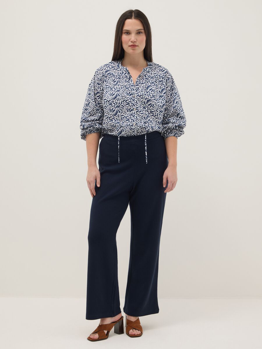 Camicia in puro cotone multicolor regular fit con fantasie_1