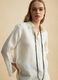 White pure linen oversized shirt_0