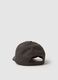 Regular fit black pure cotton baseball cap_1