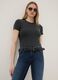 Grey slim fit stretch cotton top_0