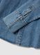 Blue Denim Long Sleeve Shirt in Pure Cotton Regular Fit_5