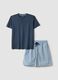 Multicolour pure cotton regular fit short pyjamas_4