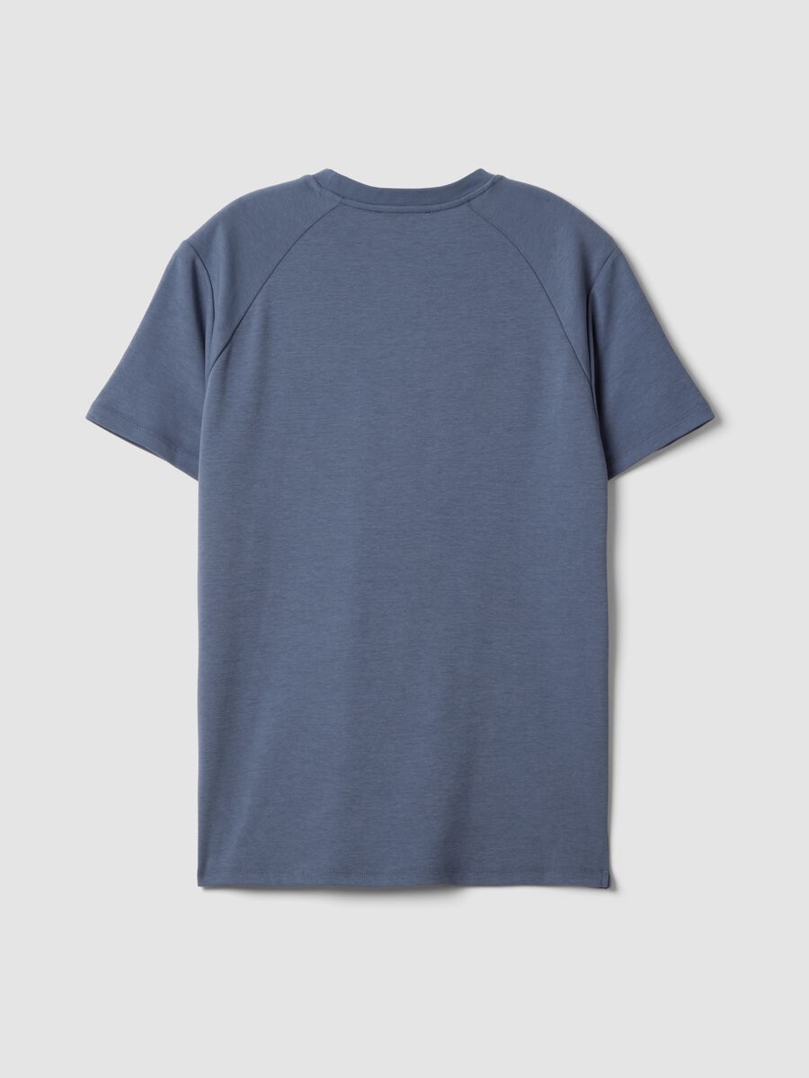 Grey breathable, quick-drying cotton-blend T-shirt_6