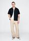 Wide Beige Linen Trousers_0