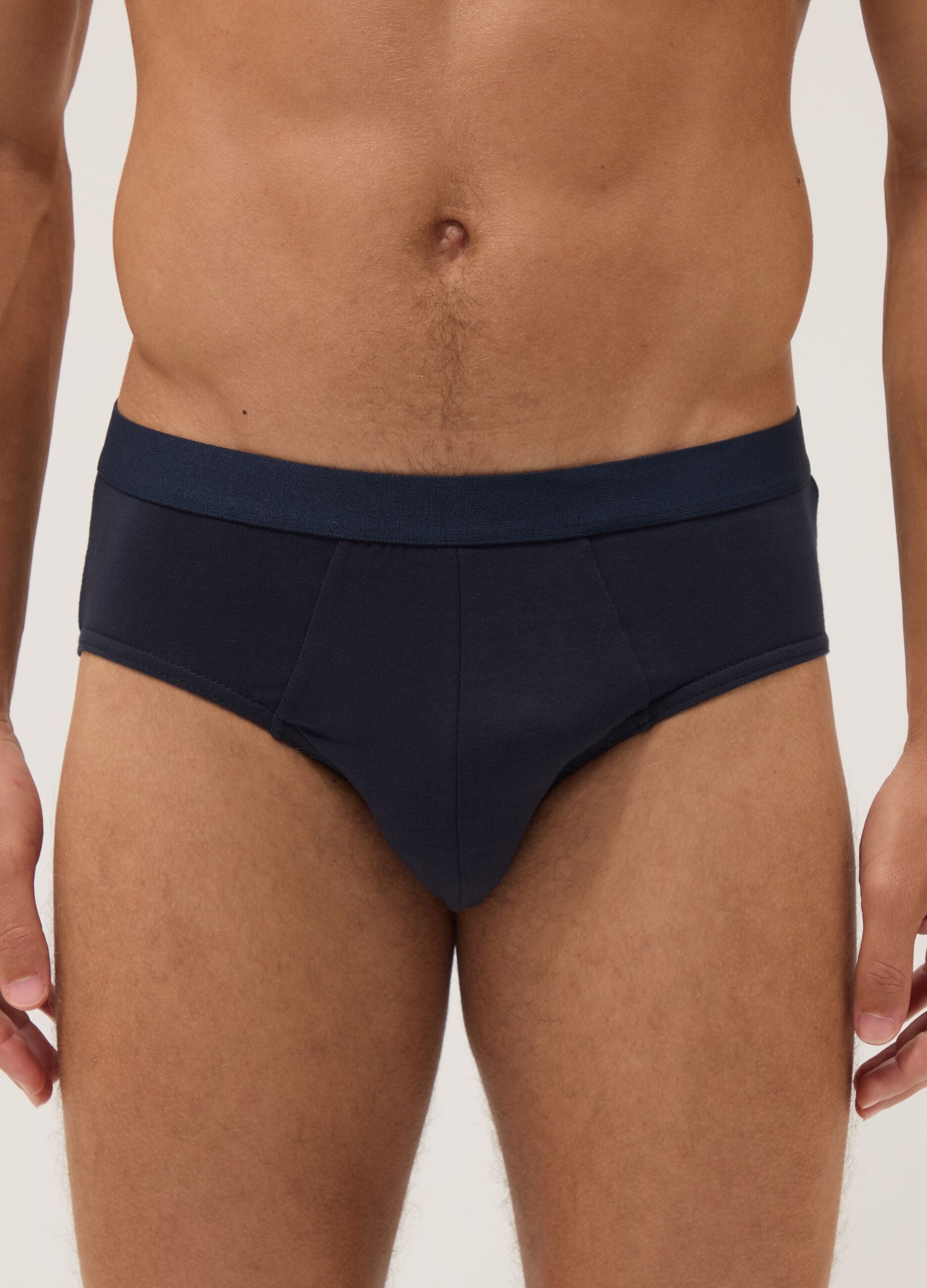 3-pack of blue organic cotton briefs