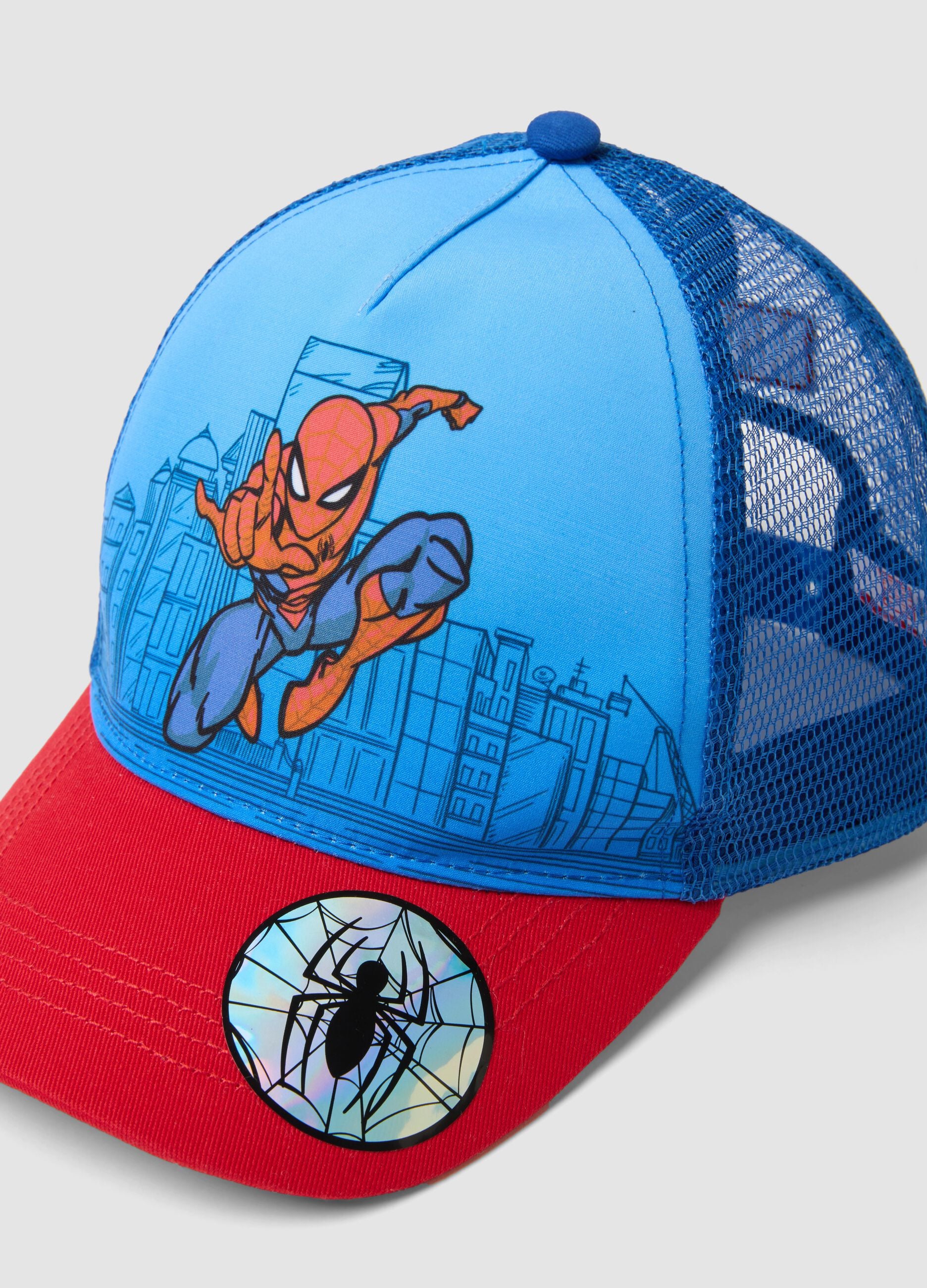 Multicolour Fabric Cap for Spider-Man Kids