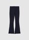 Slim Fit Blue Stretch Viscose Maternity Leggings_4