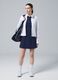 White ALTAVIA COURT full-zip sweatshirt in stretch technical fabric_1