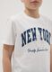 Boy's regular fit pure white cotton T-shirt with print_1