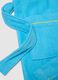 Blue pure cotton boy's bathrobe with hood_2