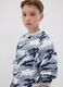 Multicolour relaxed-fit pure cotton T-shirt with camouflage print for boys_1