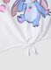 Girls&rsquo; multicolour stretch-cotton set with Stitch print_1