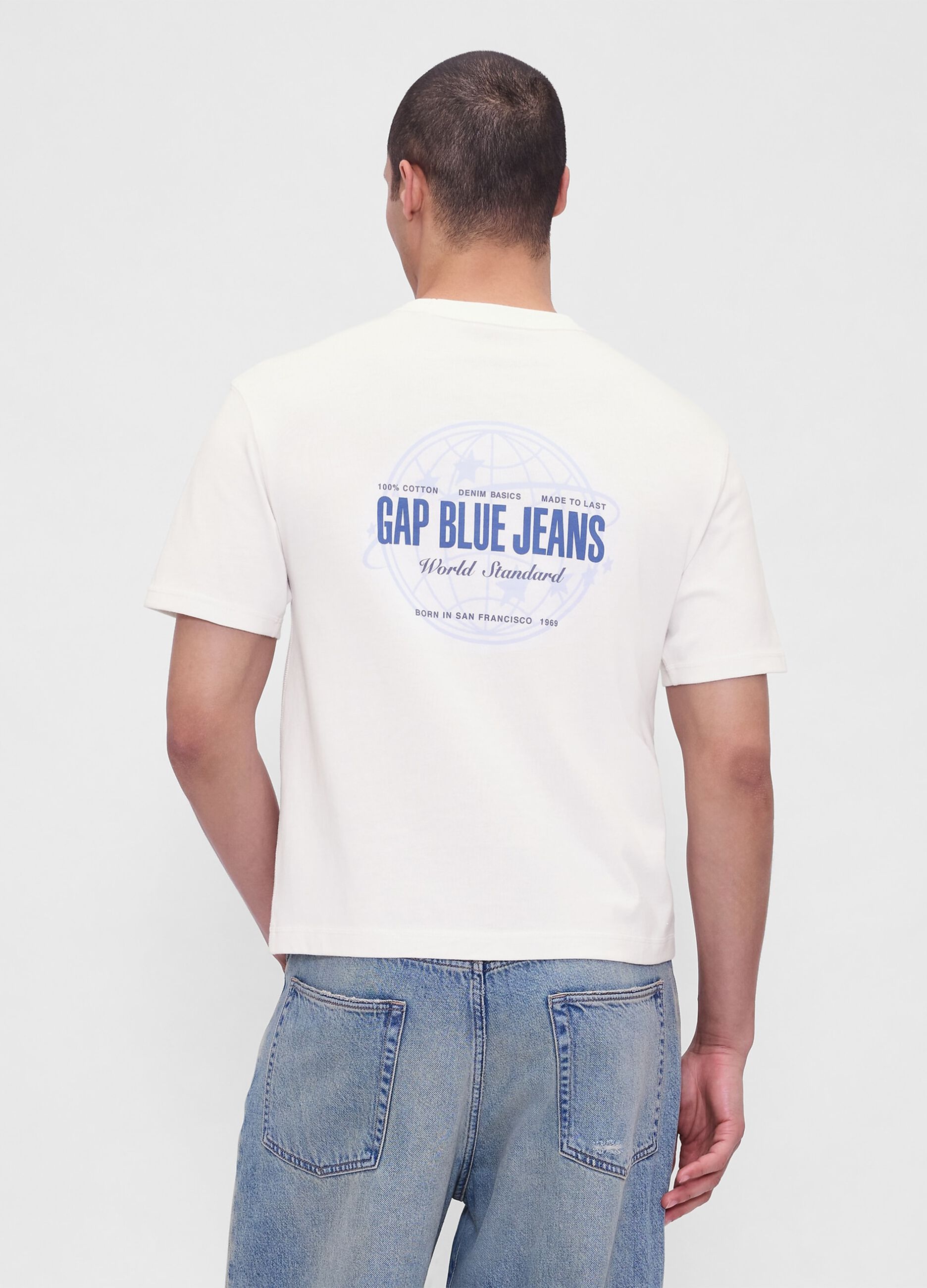 White short-sleeve cotton t-shirt