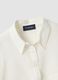 White oversized fit linen blend shirt_5