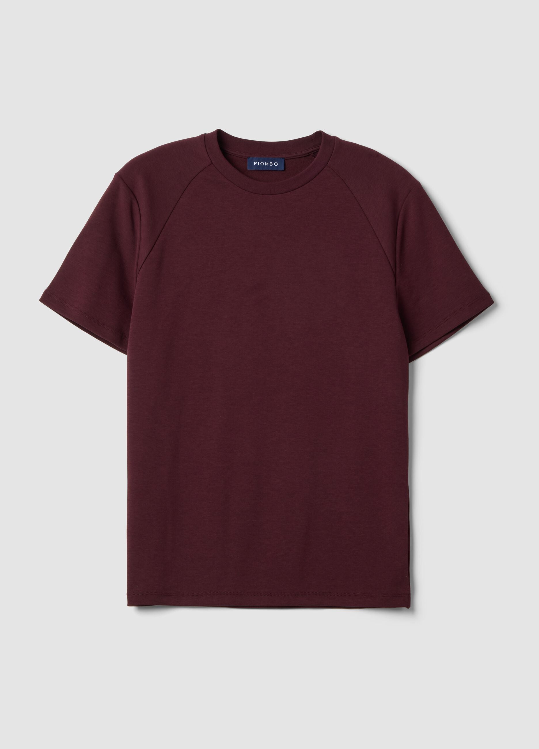 Red breathable, quick-dry cotton-blend T-shirt