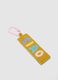 Multicolour Keychain with Embroidered Text_2