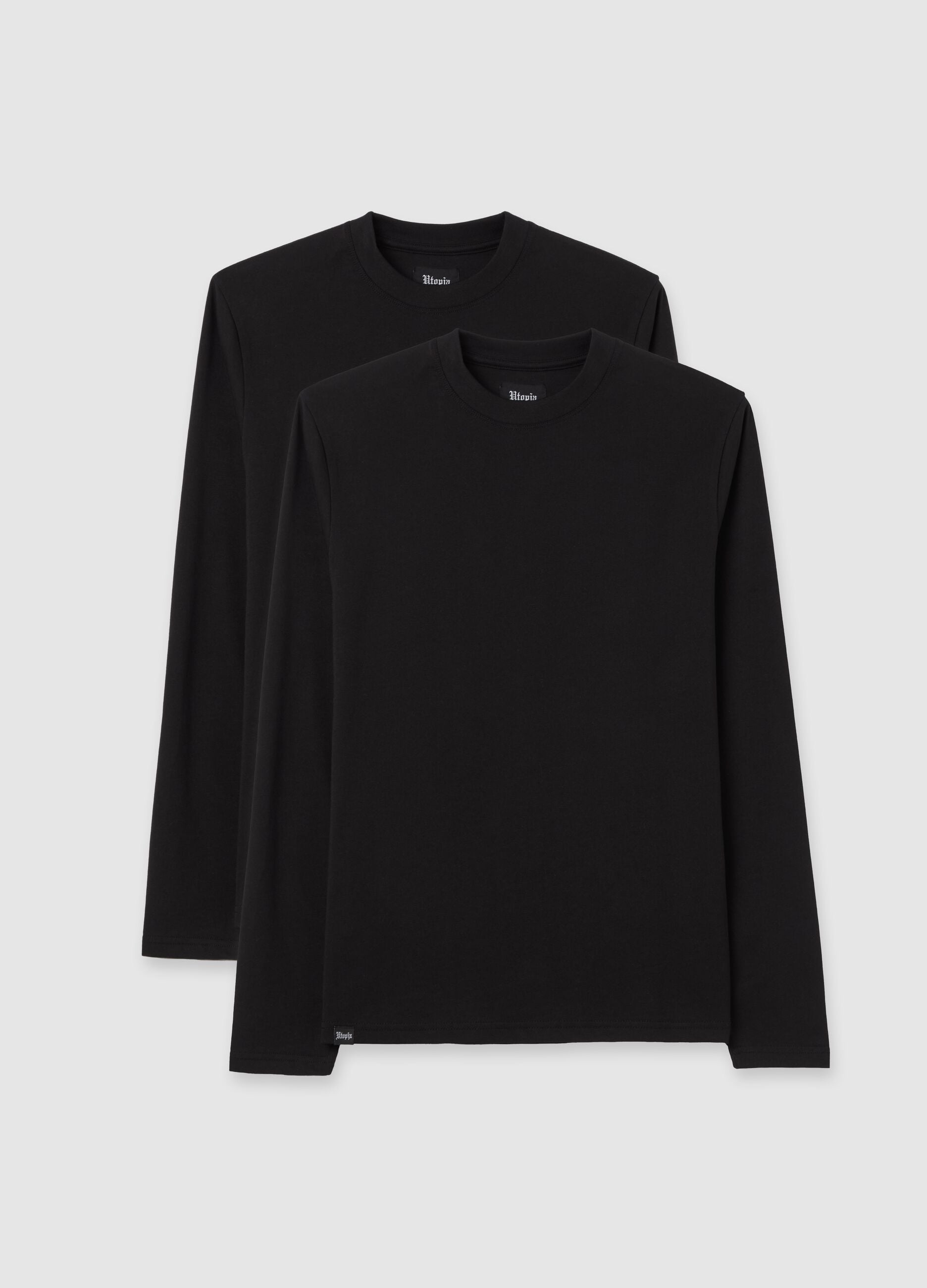 Everyday Black Longsleeve Twin Pack