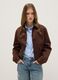 Brown regular fit jacket with buttons and pockets_1