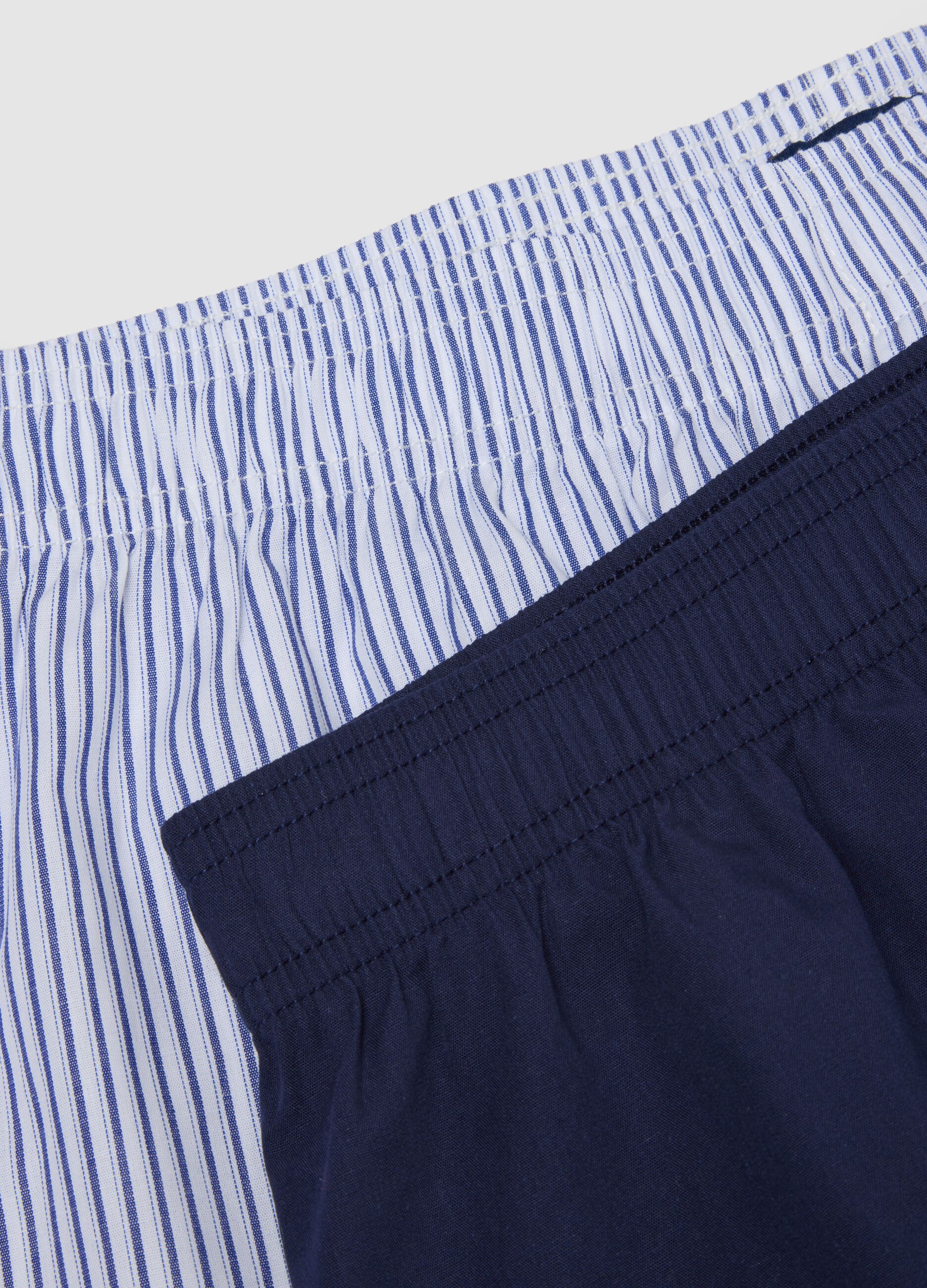 Twin pack multicolour pure cotton regular fit boxers