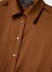 Brown Satin Regular Fit Shirt_5