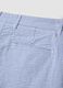 Blue striped stretch-cotton chino shorts, regular fit_5