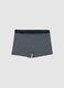 Regular fit multicoloured striped stretch cotton boys' boxers_0