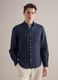 Blue stripe regular fit pure linen shirt_2