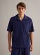 Blue cotton-blend short-sleeve polo shirt, regular fit_3