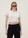 White pure cotton short-sleeve T-shirt, regular fit_2