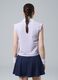 Purple sleeveless ALTAVIA COURT polo in stretch cotton with classic collar_3