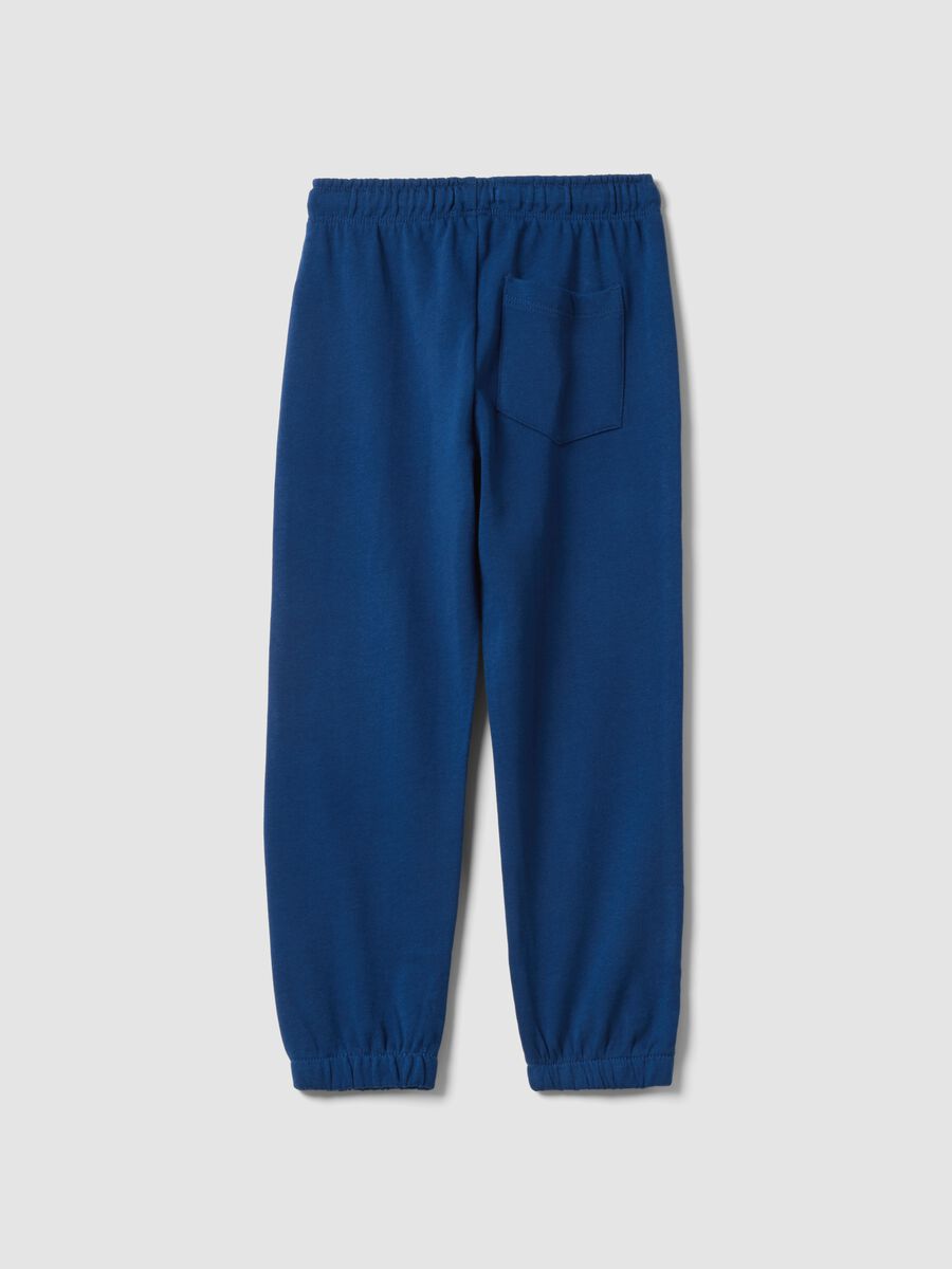 Children's regular fit pure cotton blue trousers_1