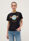 Black pure cotton regular fit T-shirt with Hard Rock Cafe logo_0