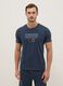 Short pyjamas in pure blue cotton regular fit with print_1