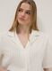 White pure cotton regular-fit shirt with check texture_0