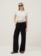 Black viscose and linen blend joggers &ndash; relaxed fit_0