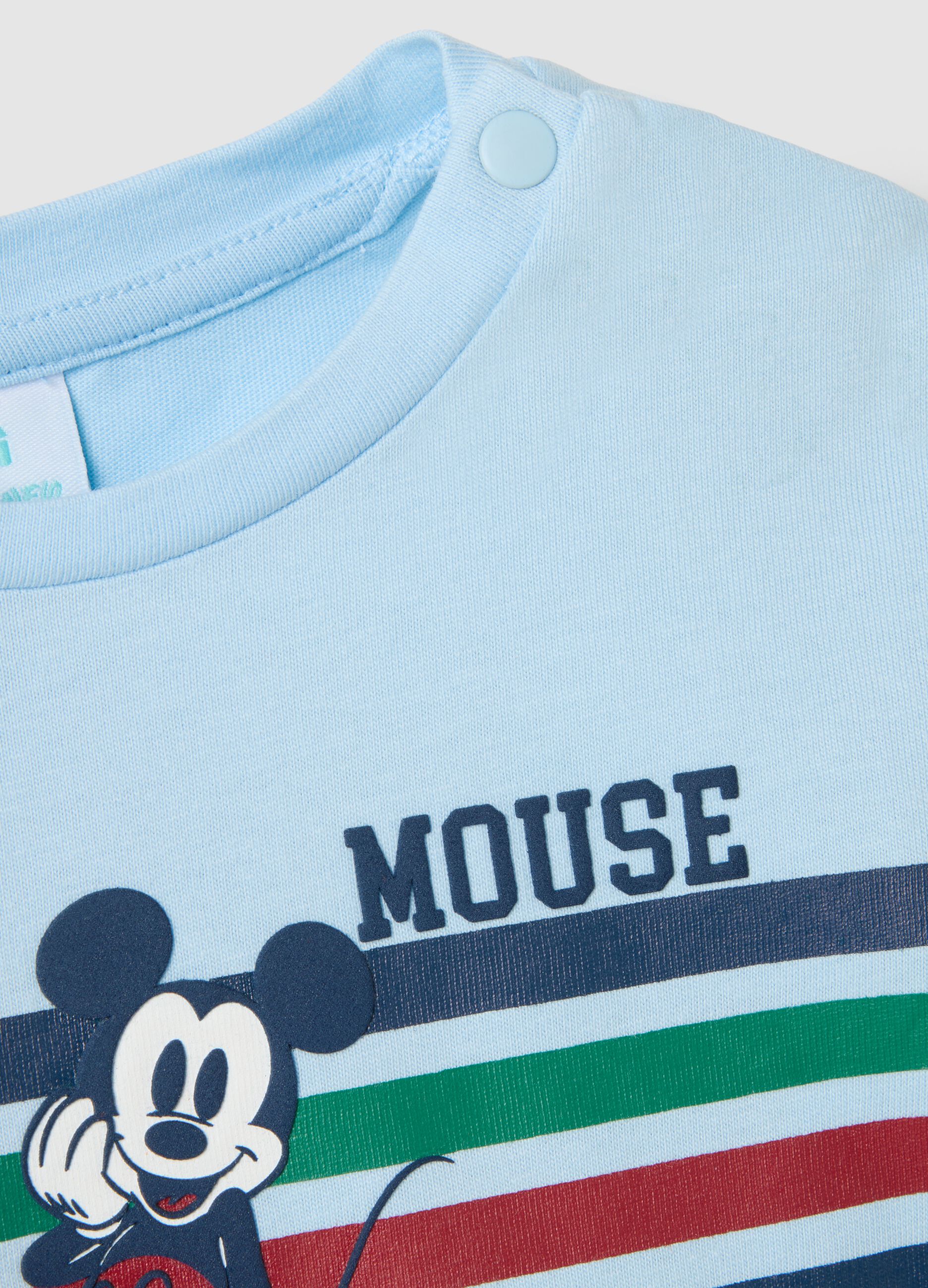 Blue pure cotton children's t-shirt regular fit with print