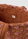 Multicolour pure cotton beach bag with floral pattern_2