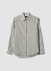 White poplin shirt with green stripes, regular fit_0