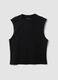 Black pure cotton regular-fit tank top_4
