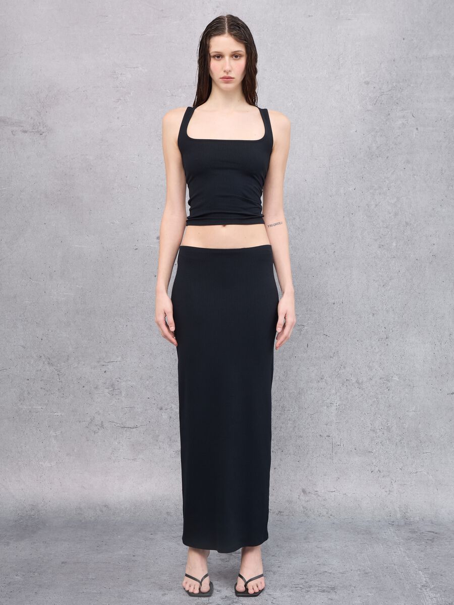 Tank Top Square Neck Black_3