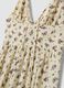 Beige floral pure viscose mini dress_5