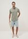 Green stretch cotton blend polo regular fit_2