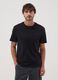 Black slim-fit T-shirt in pure mercerised cotton_2