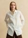 White pure linen oversized shirt_2