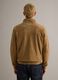 Beige Genuine Leather Jacket Regular Fit with Zip_3