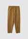 Slim fit brown cotton chinos_4