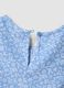 Blue stretch-fabric set with top and shorts for girls_3