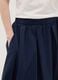 Blue pure cotton midi skirt_3