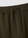 Brown cotton blend regular fit jogger trousers_5