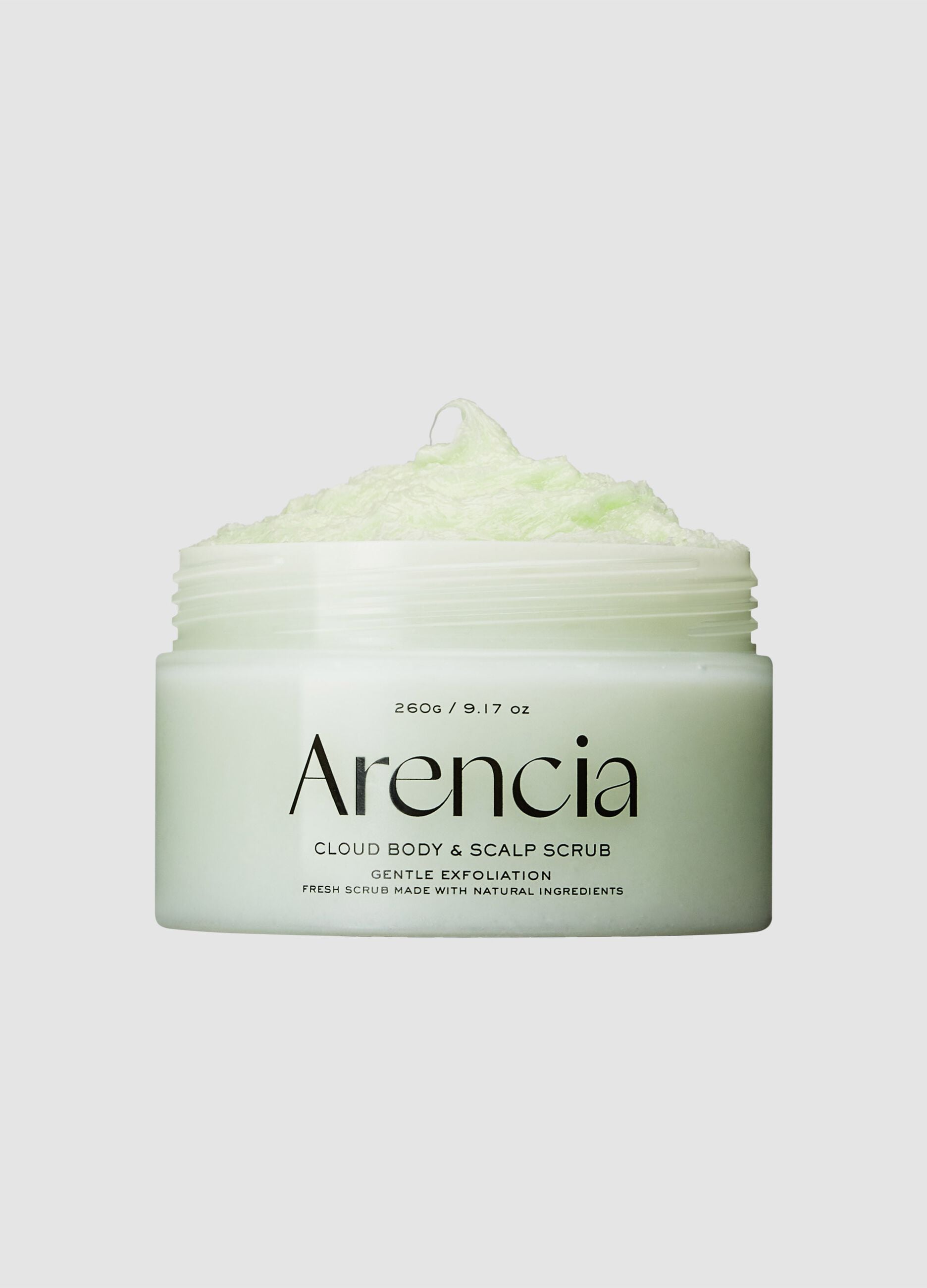Softly scented body and scalp scrub